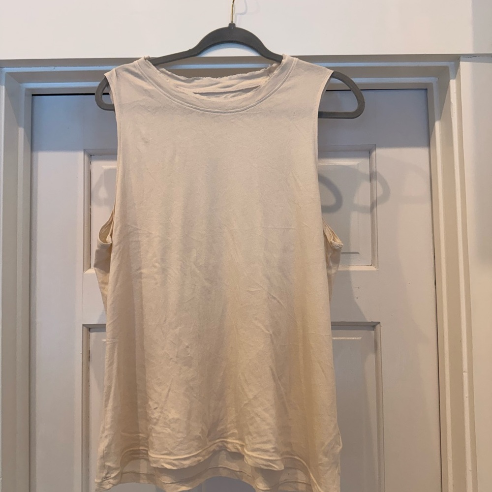 MATE the Label | Women’s Sleeveless Crewneck Tank Top | Cream